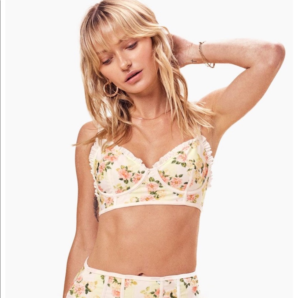For Live and Lemons Charleston ruffle bikini top